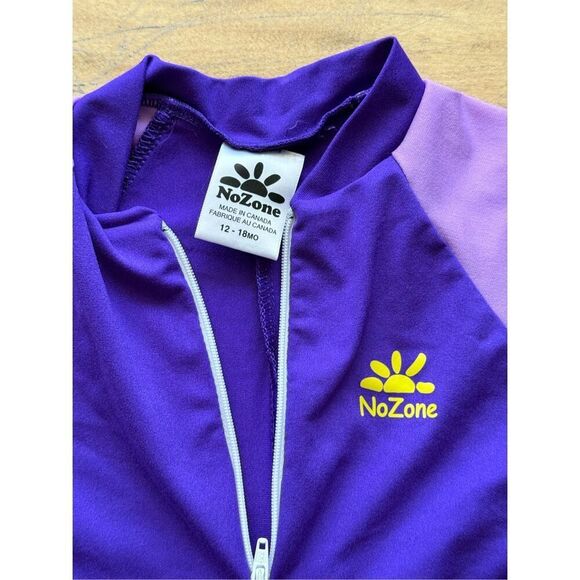 NoZone Fiji Sun Protective One-Piece Bathing Suit Swimsuit Baby Girl 12-18 Month - Picture 5 of 10